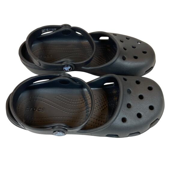 Crocs Karin Black Mary Jane  Clogs Slip On Shoes Women's Size US 6 - Picture 1 of 8